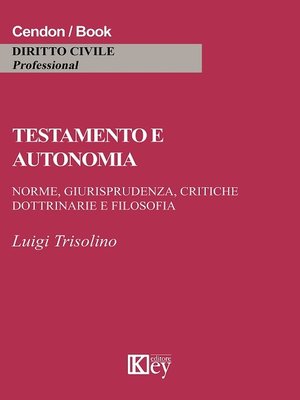 cover image of Testamento e autonomia